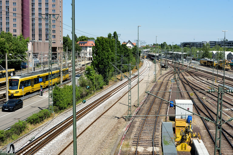 Gleis- und Weichenerneuerung bei km 15,8 (Juni 2022)