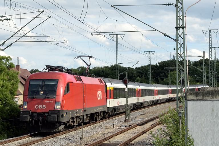 &Ouml;BB 1016 050 mit IC 186 bei km 16,8 (Mai 2022)