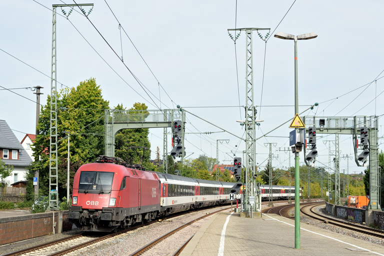 &Ouml;BB 1116 046 mit IC 185 bei km 16,6 (September 2022)
