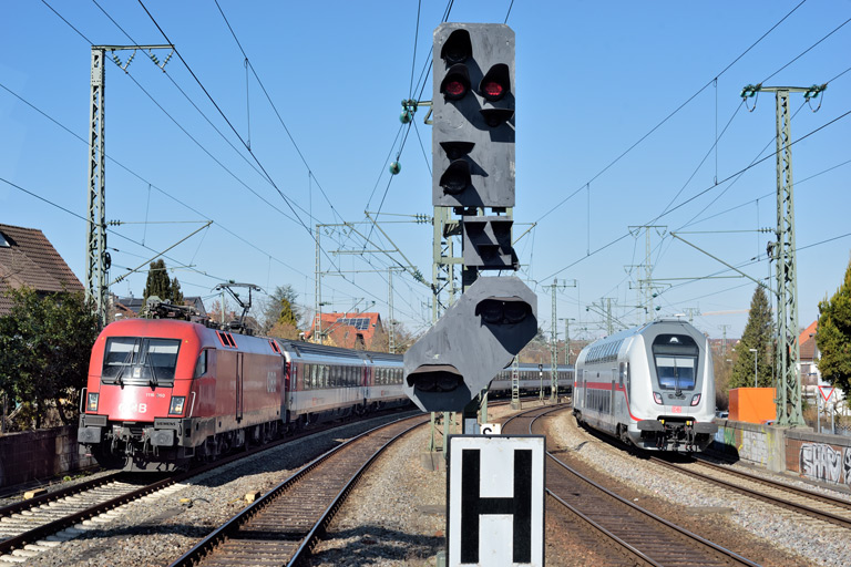 &Ouml;BB 1116 060 mit IC 187 bei km 16,6 (M&auml;rz 2022)