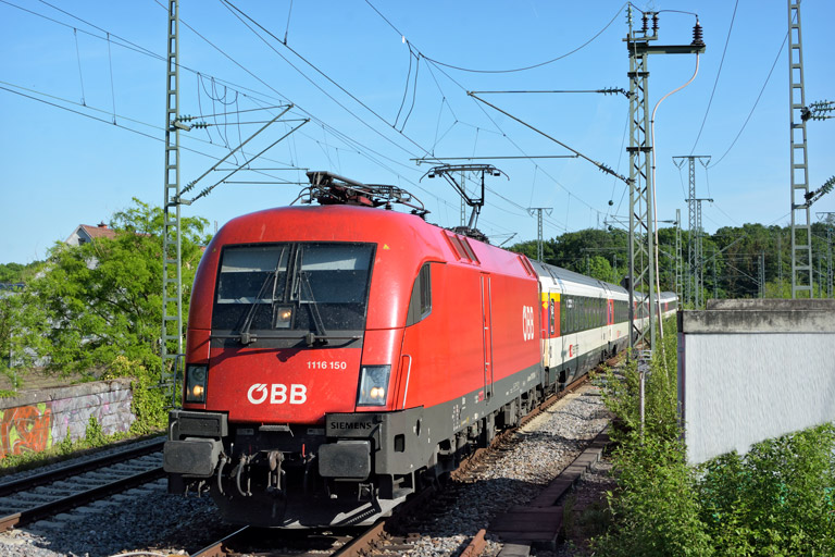 &Ouml;BB 1116 150 mit IC 186 km 16,8 (Mai 2022)