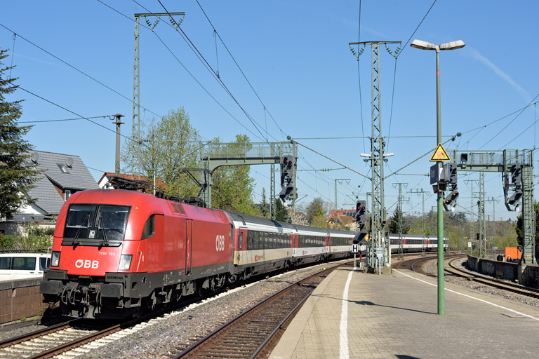 &Ouml;BB 1116 193 mit IC 185 km 16,6 (April 2022)