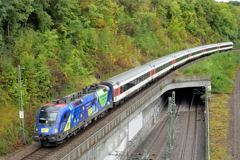 &Ouml;BB 1116 276 mit IC 281 bei km 13,8 (September 2022)