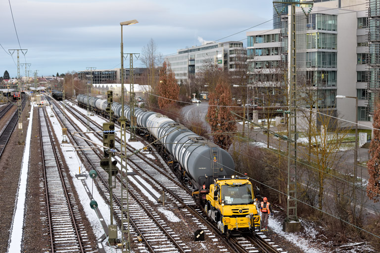 Zweiwegefahrzeug bei km 15,8 (Januar 2022)