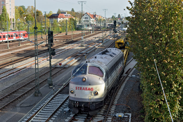 227 007 (V 170 1147) bei km 15,8 (Oktober 2022)