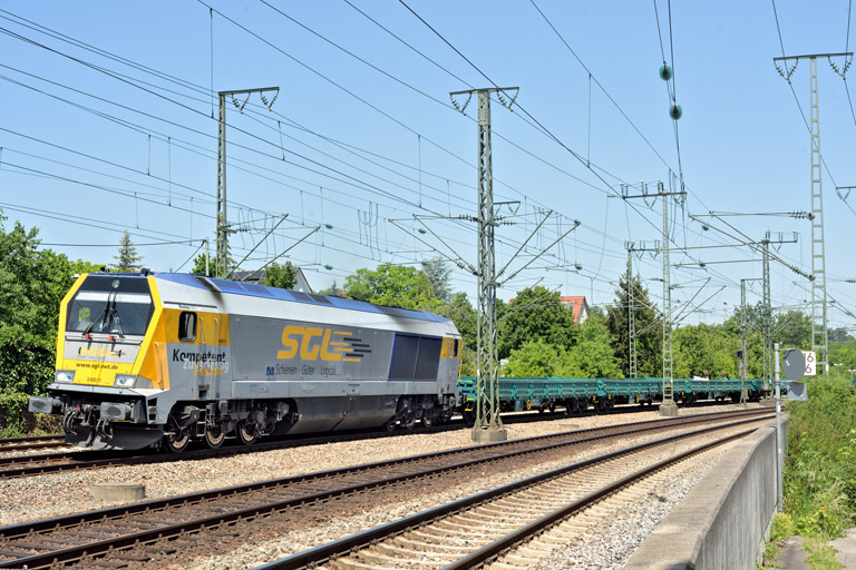 263 002 (V400.11) bei km 16,6 (Juni 2022)