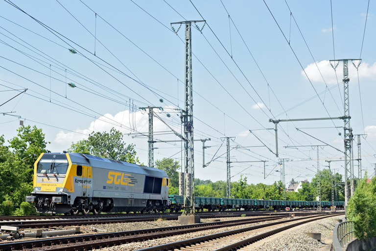 263 002 (V400.11) bei km 16,6 (Juni 2022)