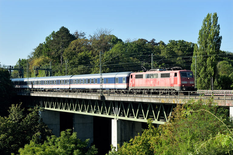 111 191 mit DPN 89565 bei km 14,6 (September 2023)