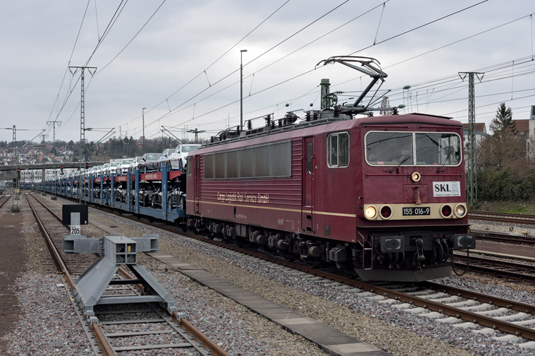 155 016 bei km 15,6 (M&auml;rz 2023)