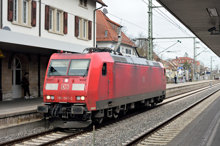 185 007 bei km 15,6 (M&auml;rz 2023)