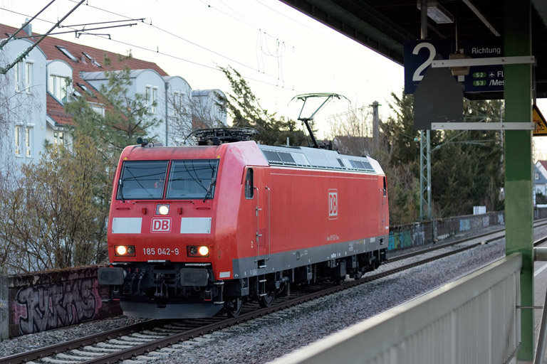 185 042 bei km 16,8 (Februar 2023)
