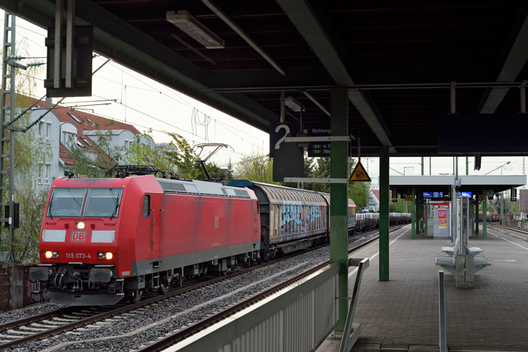185 073 mit EZ 52099 bei km 16,8 (April 2023)