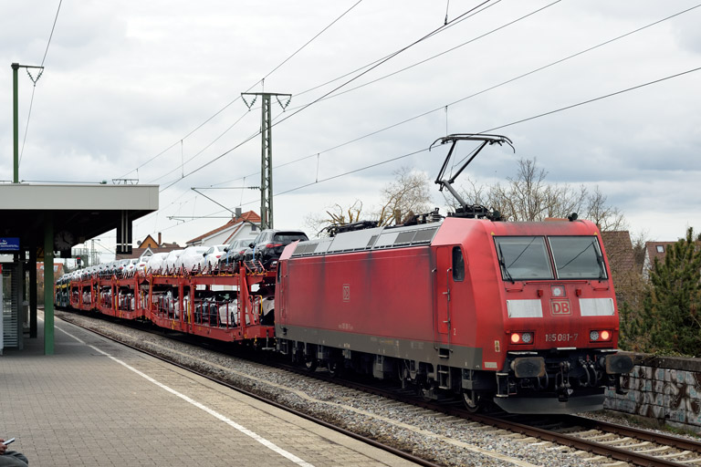 185 081 mit GAG 47821 bei km 16,8 (M&auml;rz 2023)