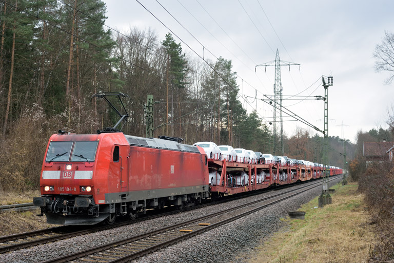 185 194 mit GAG 47821 bei km 18,2 (Februar 2023)