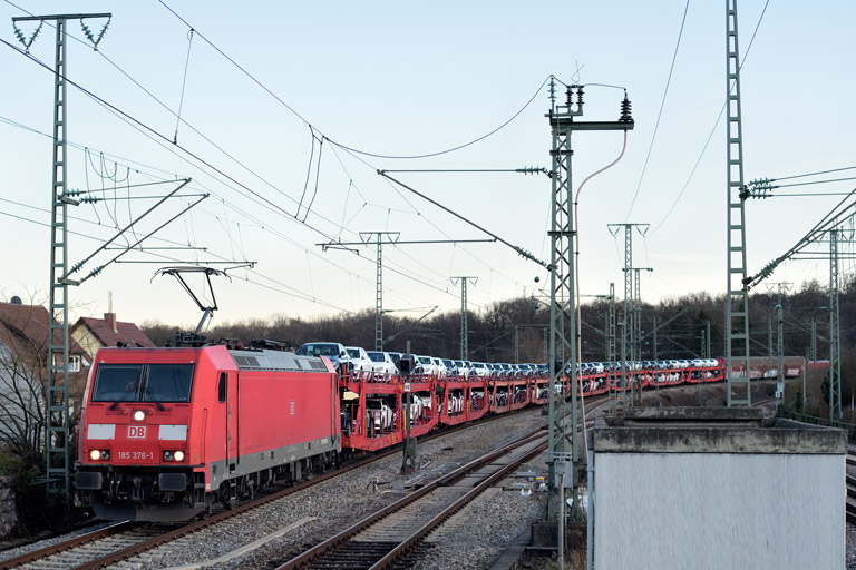 185 376 mit GAG 60136 bei km 16,8 (Februar 2023)