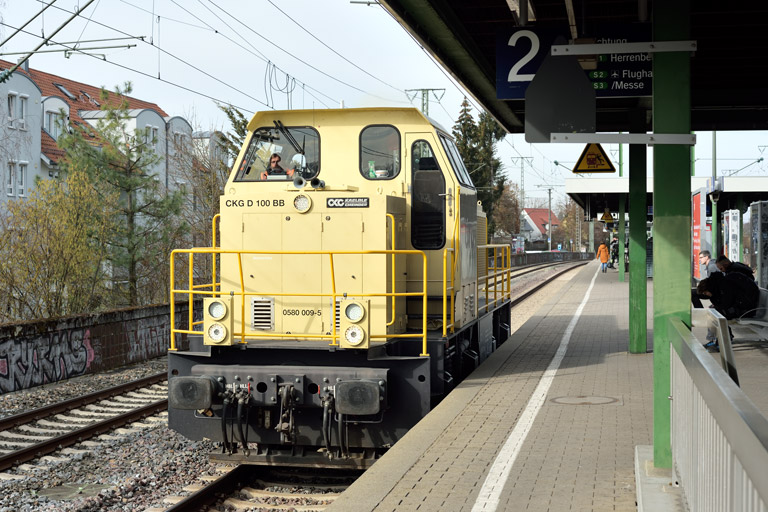 580 009 bei km 16,8 (Februar 2023)