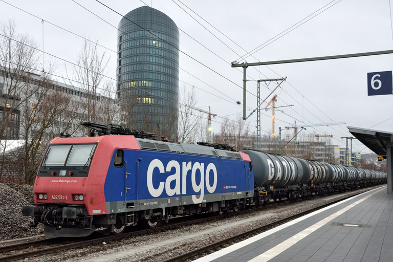 482 031 bei km 15,6 (Februar 2023)