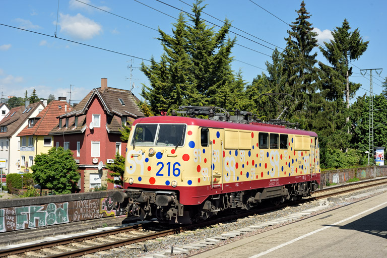 111 216 bei km 16,8 (Juni 2024)