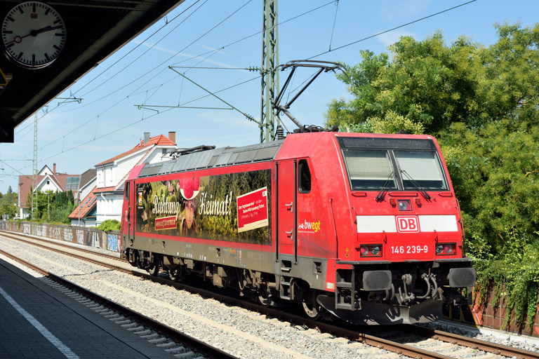 146 239 als Tfzf 70680 bei km 16,8 (August 2024)