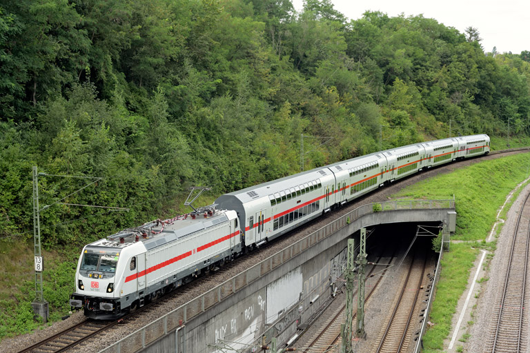 147 591 mit FbZ 27862 bei km 13,8 (August 2024)