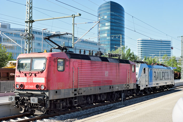 143 348 und 187 006 bei km 15,4 (Juli 2024)