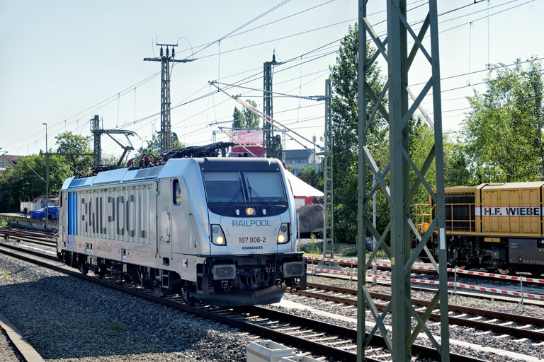 187 006 bei km 15,4 (Juli 2024)