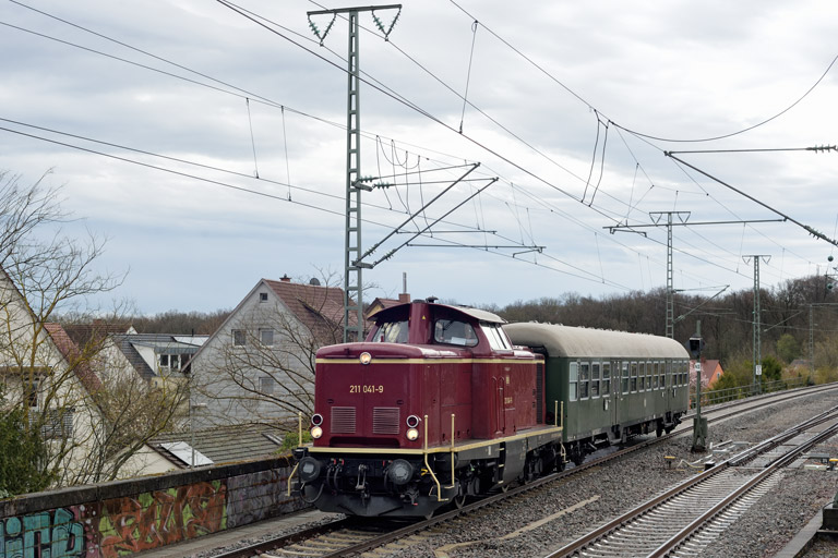 211 041 bei km 16,8 (M&auml;rz 2024)