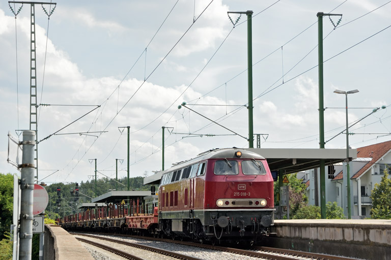 215 018 bei km 16,8 (Juli 2024)