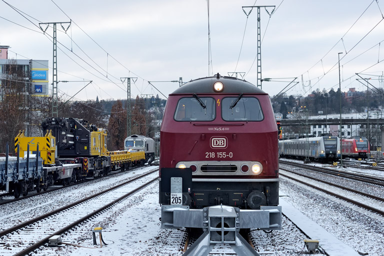 218 155 bei km 15,6 (Januar 2024)