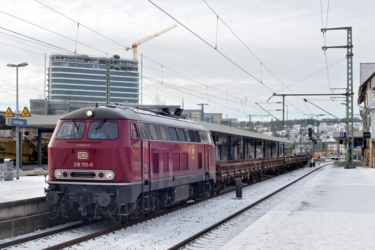 218 155 bei km 15,6 (Januar 2024)