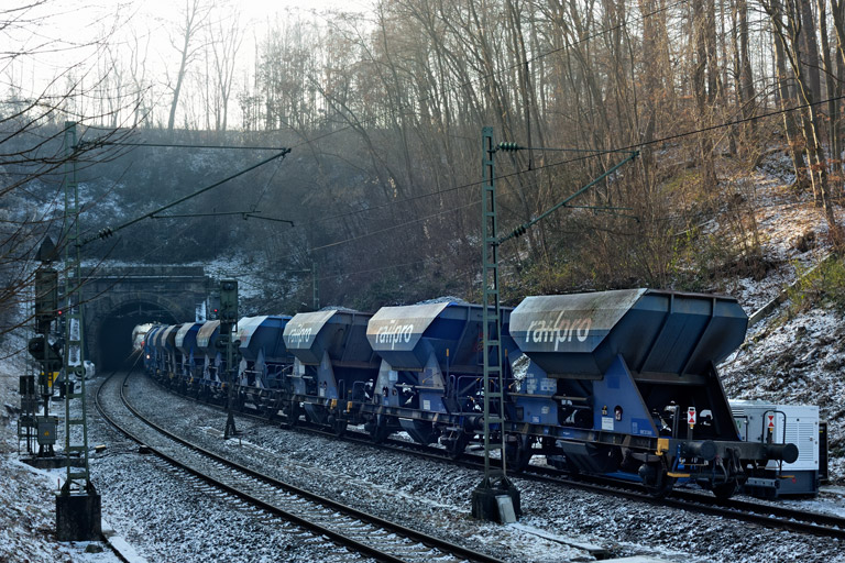 Gleis- und Weichenerneuerung bei km 17,8 (Januar 2024)