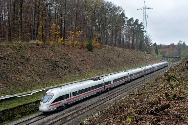 411 010 mit Mess 94418 bei km 18,8 (November 2024)