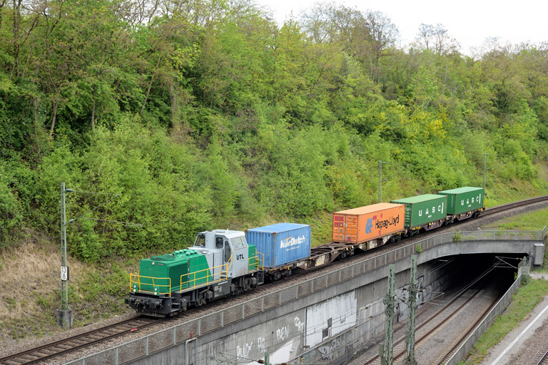 580 009 mit DGS 95361 bei km 13,8 (April 2024)