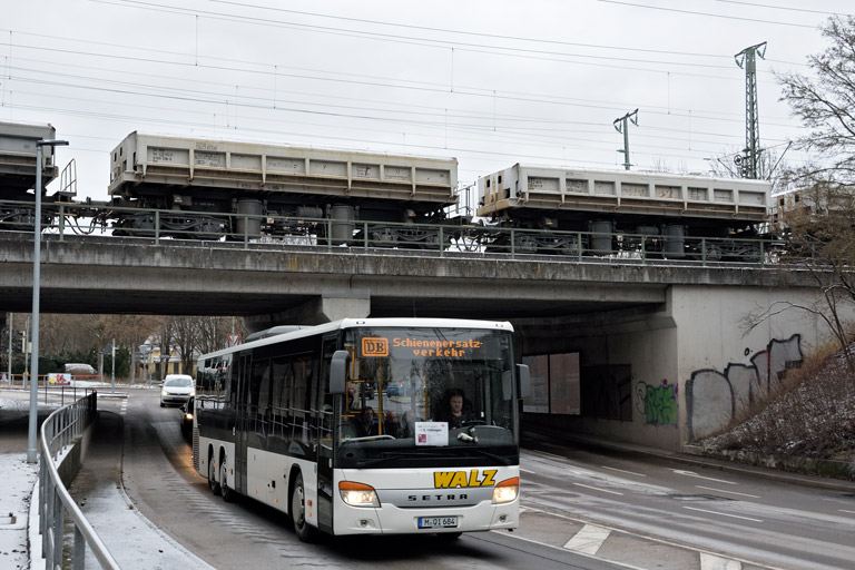Gleis- und Weichenerneuerung bei km 16,4 (Januar 2024)