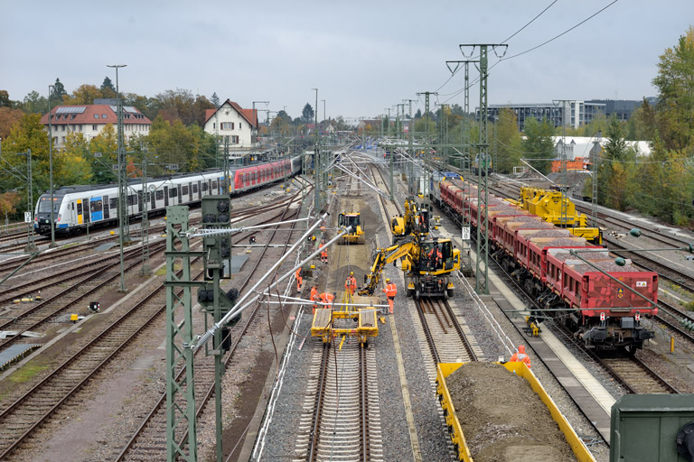 Weicheneinbau bei km 15,8 (Oktober 2024)