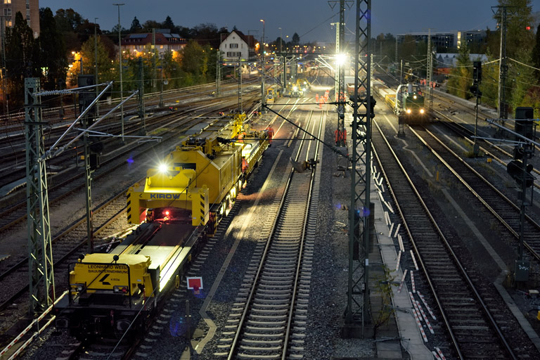 Weicheneinbau bei km 15,8 (Oktober 2024)