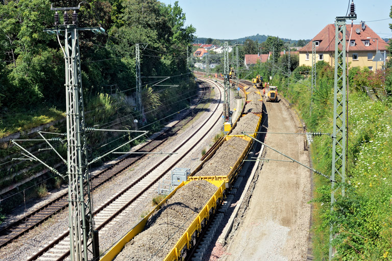 Weicheneinbau bei km 14,8 (Juli 2024)