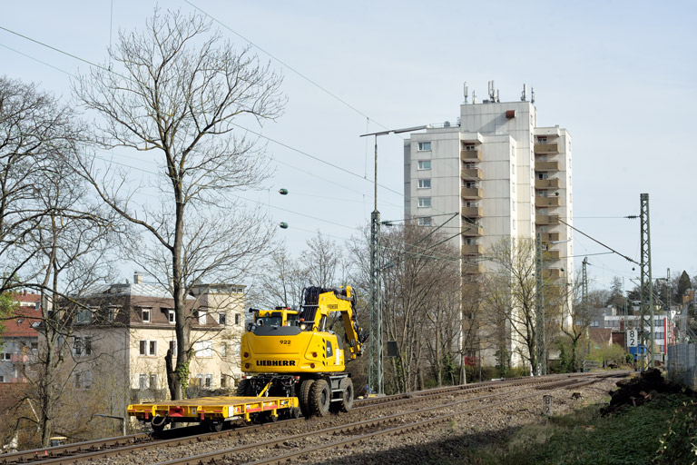 Gleis- und Weichensanierung bei km 8,2 (M&auml;rz 2024)