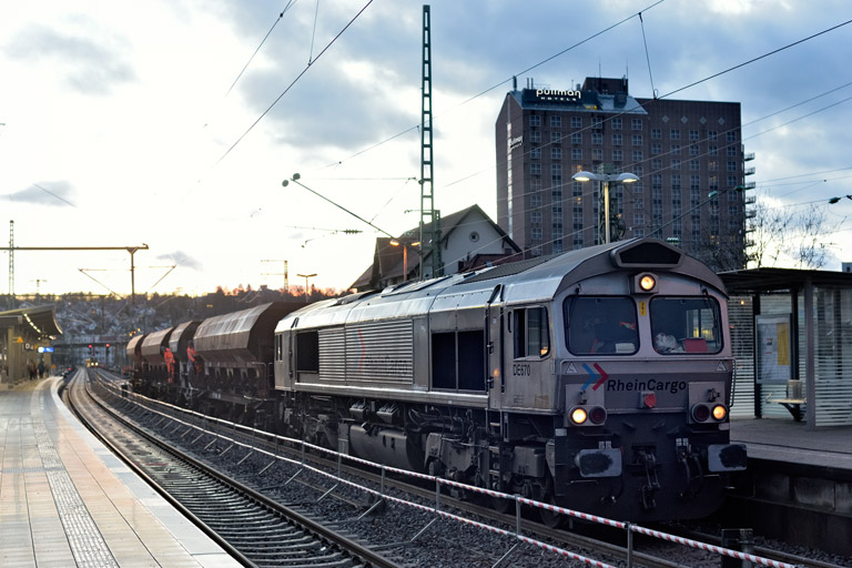 HGK DE 670 bei km 15,6 (Januar 2024)