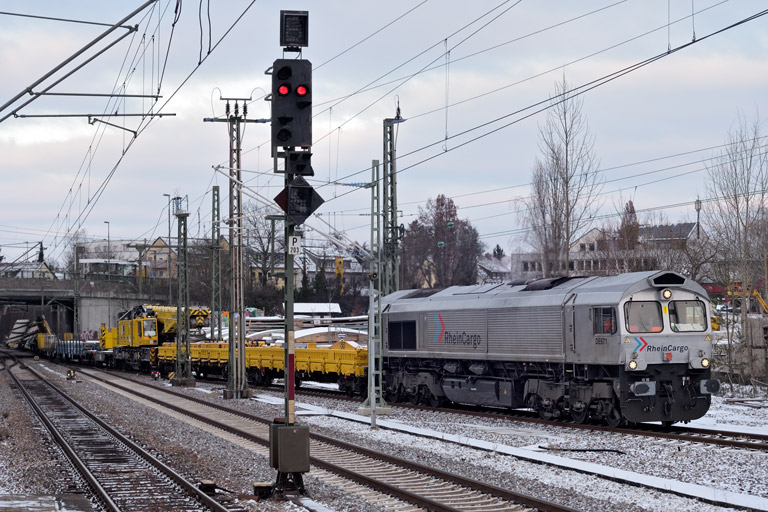 HGK DE 671 bei km 15,4 (Januar 2024)