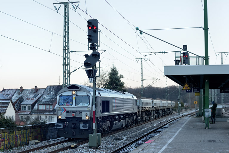 HGK DE 671 bei km 16,8 (Januar 2024)
