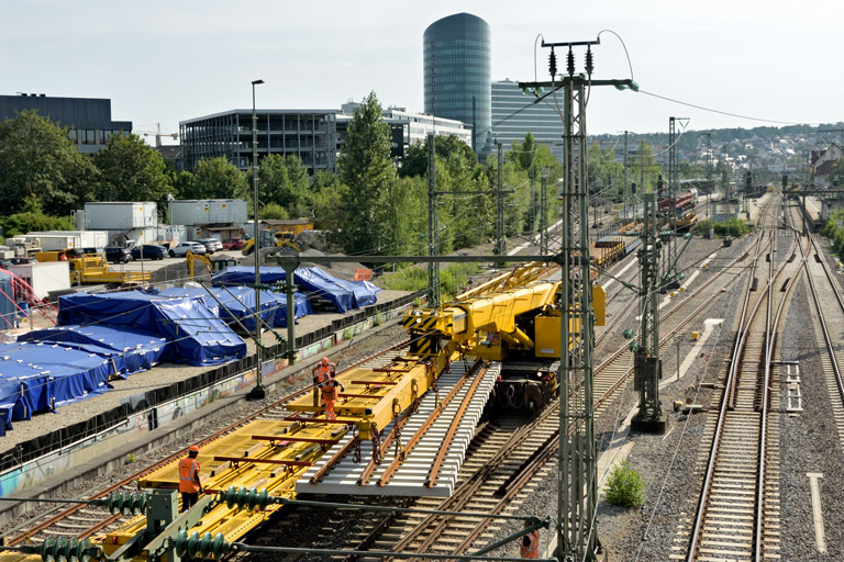 Weicheneinbau bei km 15,4 (Juli 2024)