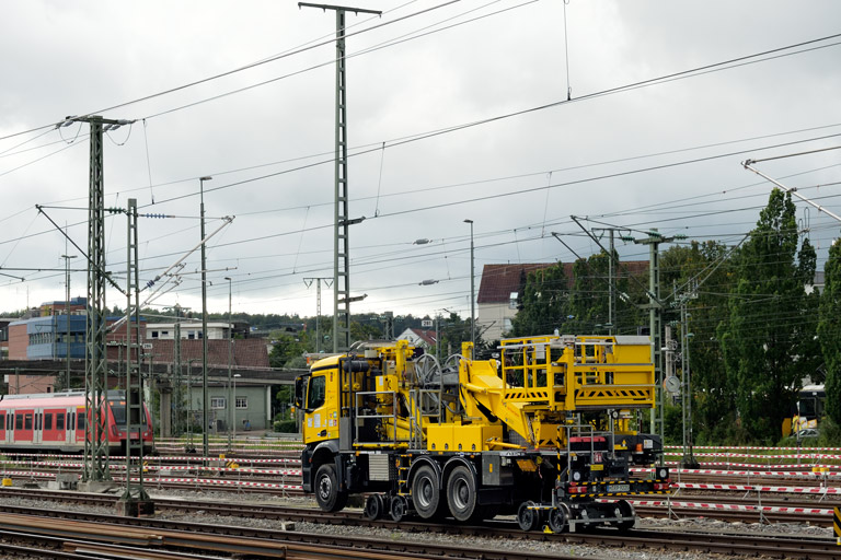 Zweiwegefahrzeug bei km 15,8 (Juli 2024)