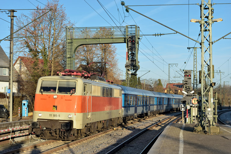 111 185 bei km 16,6 (Dezember 2025)