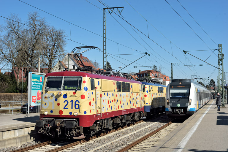 111 216 und 111 226 bei km 15,6 (M&auml;rz 2025)