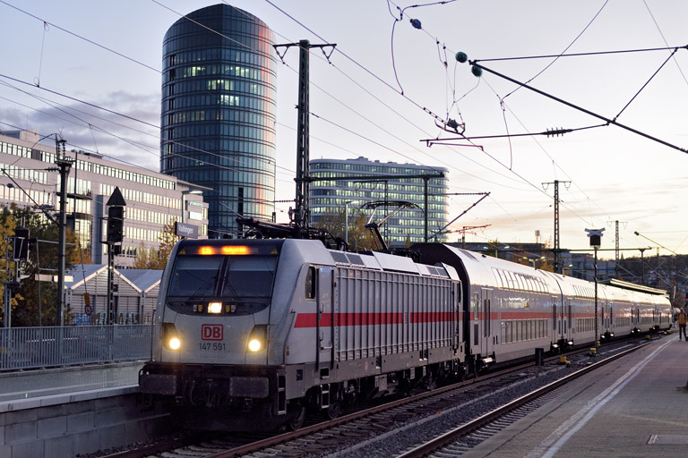 147 591 als IC 186 bei km 15,6 (November 2025)