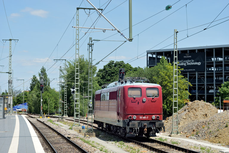 151 081 bei km 15,6 (Juni 2025)
