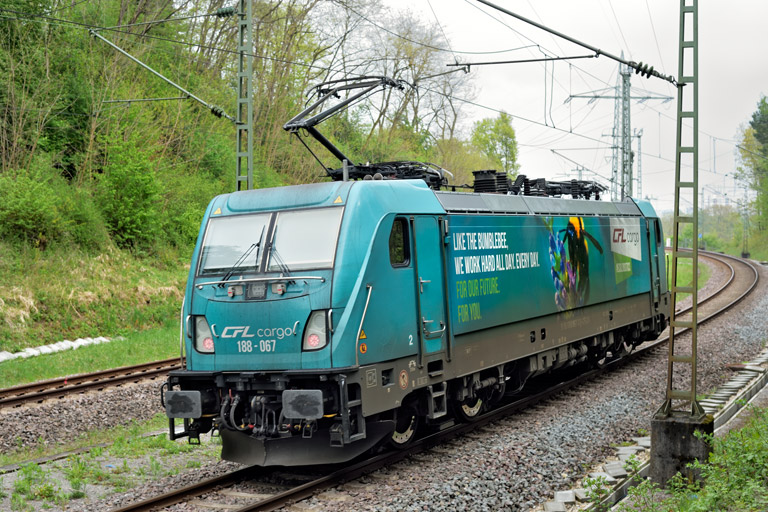 188 067 bei km 17,4 (April 2025)
