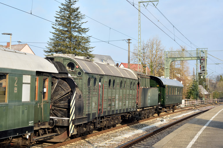 Dampfschneeschleuder bei km 16,8 (Februar 2025)