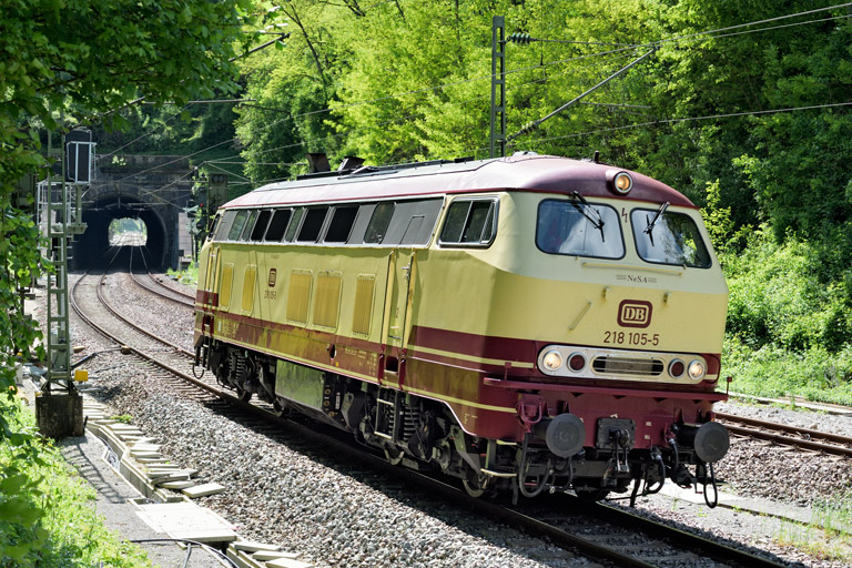 218 105 bei km 17,4 (Mai 2025)